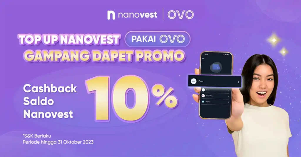 Investasi Makin Gampang, Raih Keuntungan Ekstra dengan Top Up Nanovest Pakai OVO! cashback ovo web banner