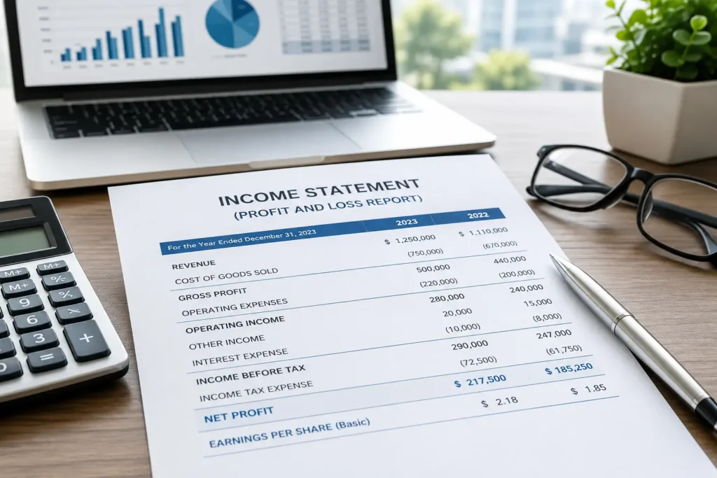 Income Statement (Laporan Laba Rugi) laporan laba rugi