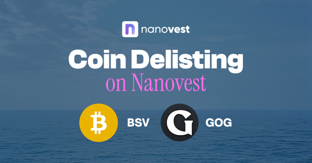 Pengumuman Penghapusan (Delisting) Koin BSV & GOG
