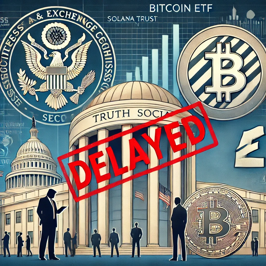 ETF Bitcoin Truth Social Milik Trump dan Beberapa Dana Kripto Lainnya Ditunda Oleh SEC.