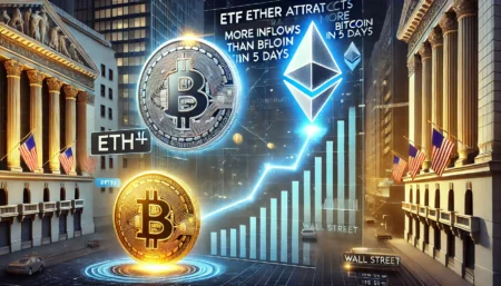 ETF Ether Menarik 10 Kali Lipat Lebih Banyak Dana Masuk Dibandingkan Bitcoin Dalam 5 Hari.