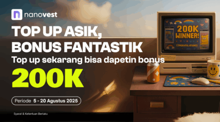 TOP UP ASIK, BONUS FANTASTIK 200K