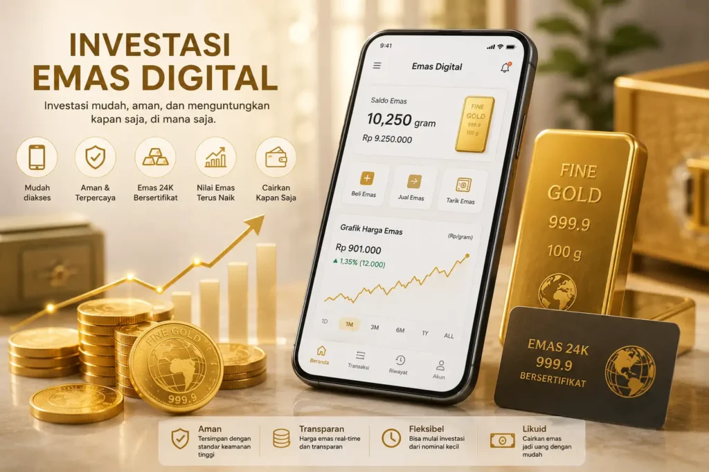 jenis emas: emas digital