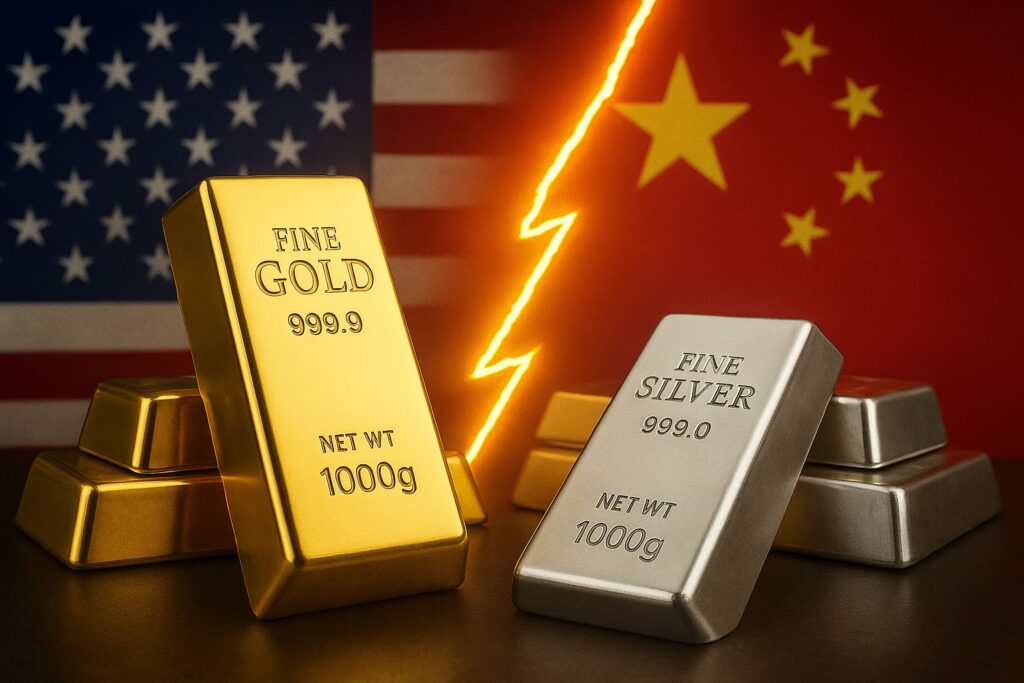Ketegangan AS-China Dorong Emas ke Puncak US$4.218, Perak Ikut Melejit