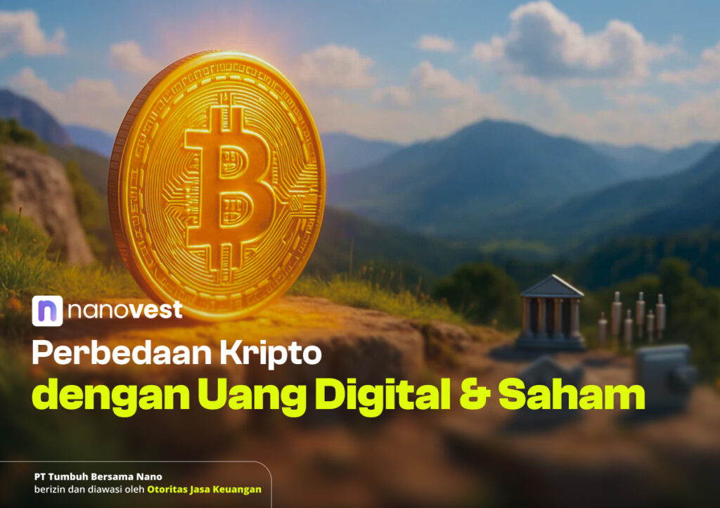 Perbedaan Crypto dengan Uang Digital & Saham: Panduan Investasi Lengkap untuk Pemula