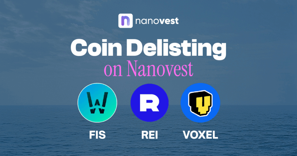 Pengumuman Penghapusan (Delisting) Koin FIS, REI, dan VOXEL