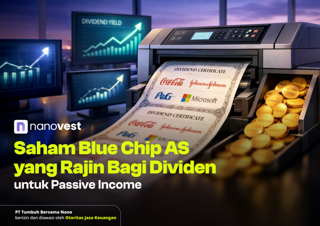 Saham Blue Chip AS yang Rajin Bagi Dividen untuk Passive Income