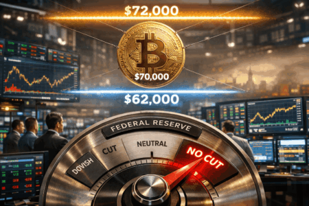 Bitcoin Bertahan di $70K, Peluang Rate Cut Maret Nyaris Nol