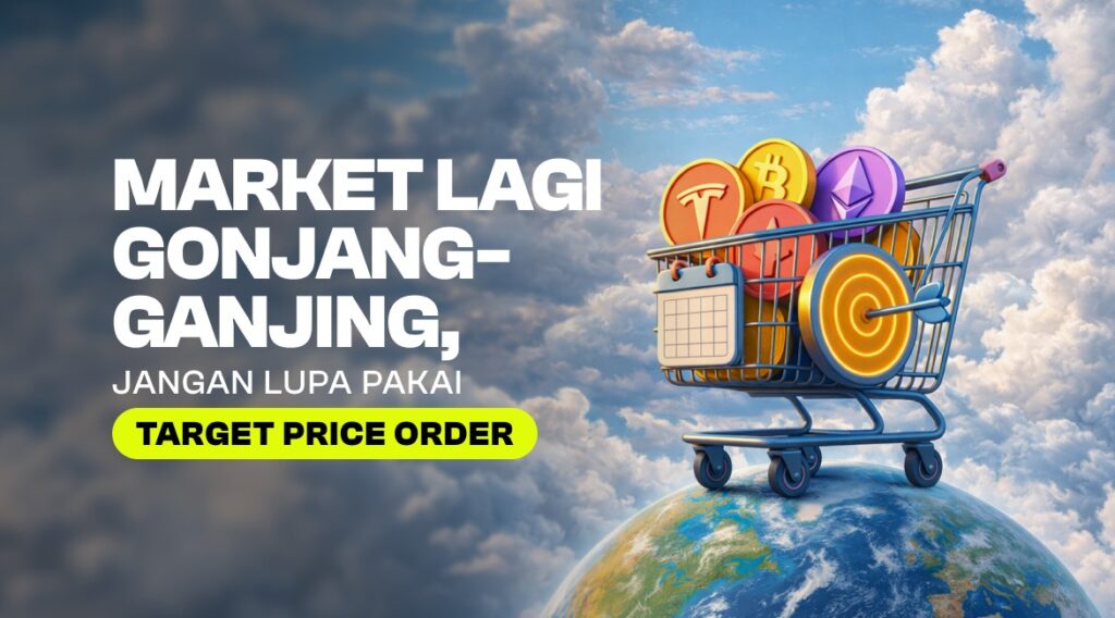 Cara Menghadapi Market Volatile dengan Target Price Order (TPO) di Nanovest Ilustrasi fitur Target Price Order (TPO) Nanovest untuk strategi investasi saat market volatile