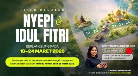 Penyesuaian layanan transaksi Nanovest selama libur Nyepi dan Idul Fitri 2026 tanggal 18–24 Maret