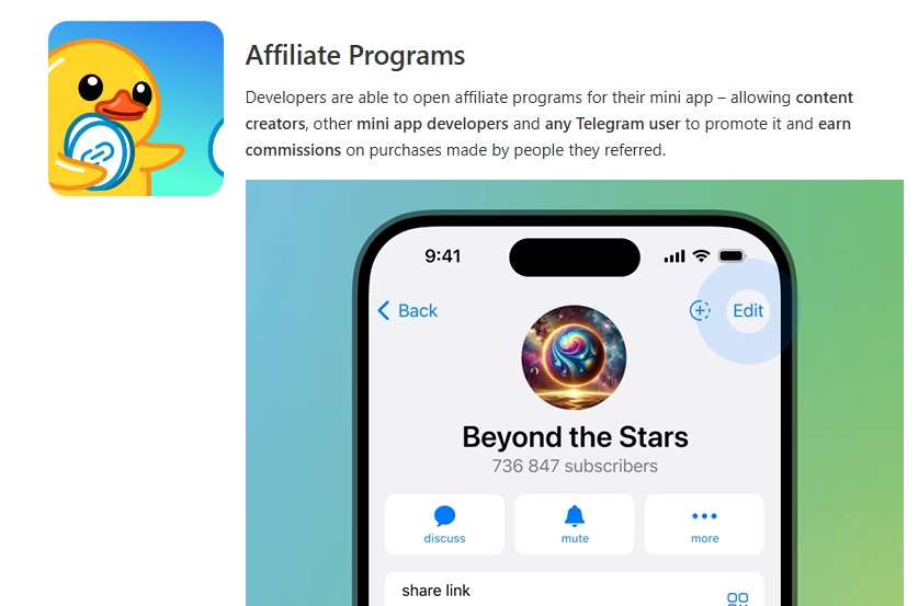 cara mendapatkan uang dari telegram lewat Program Affiliate Marketing