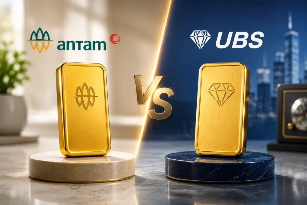 perbedaan emas antam dan ubs