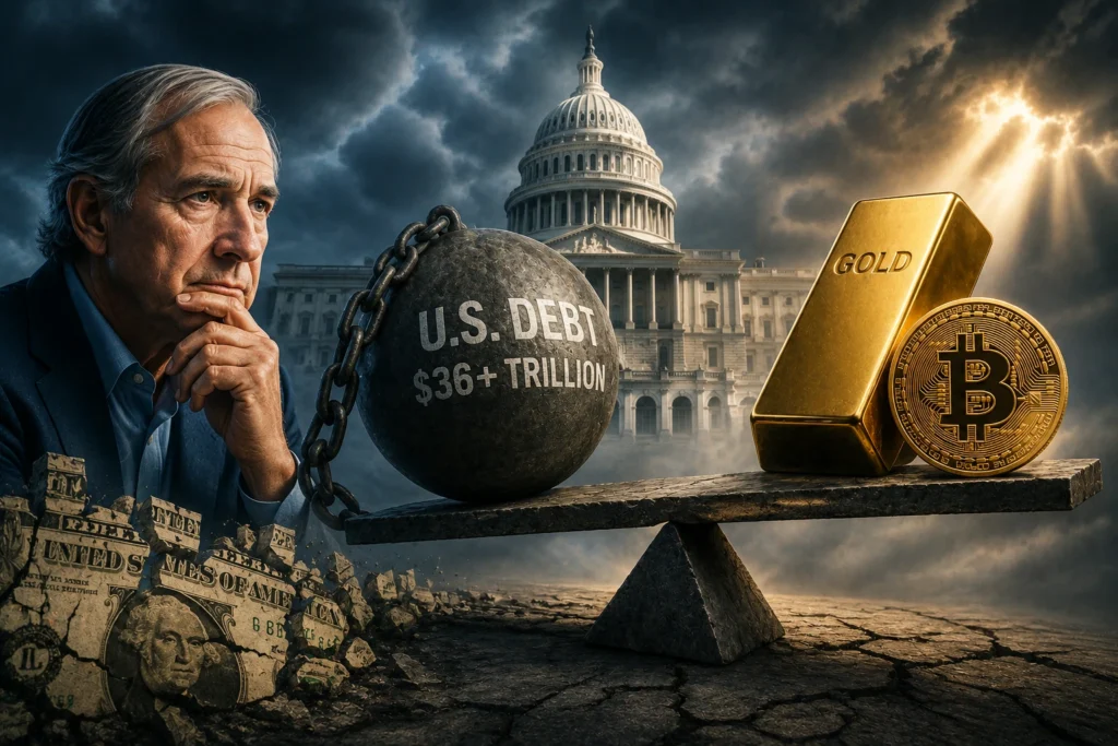 Dalio Wanti-Wanti Krisis Utang AS, Lirik Emas dan Bitcoin