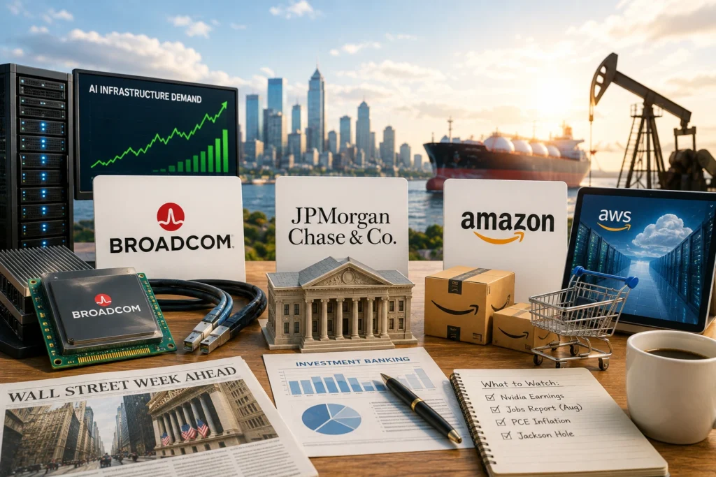 Rekomendasi Saham Hari Ini: AVGO, JPM, AMZN (31 Agustus 2026)