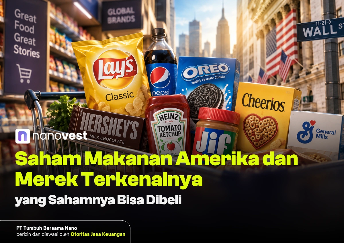 Saham makanan Amerika dan merek terkenalnya di dunia