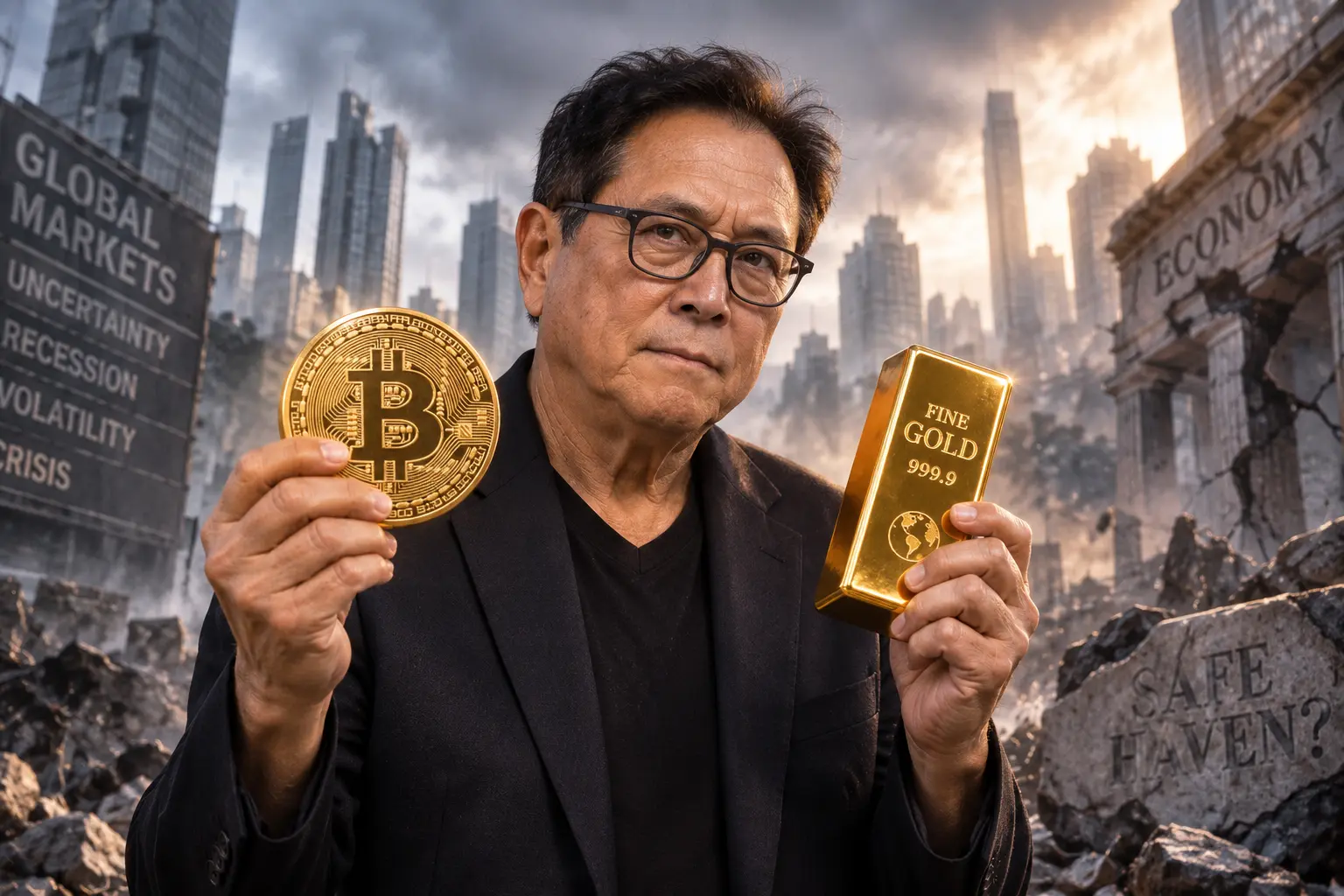 Robert Kiyosaki memegang Bitcoin dan emas di tengah gejolak pasar keuangan