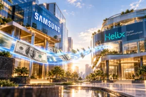 Aliran dolar AS bergerak dari kantor Samsung menuju Helix Digital Infrastructure