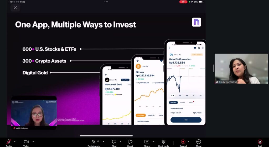 WhatsApp Image 2026-09-07 at 155036 - Blog Nanovest Slide advertising an investing app offering 600+ US stocks & ETFs, 300+ crypto assets, and digital gold, with smartphone screenshots and a presenter video.
