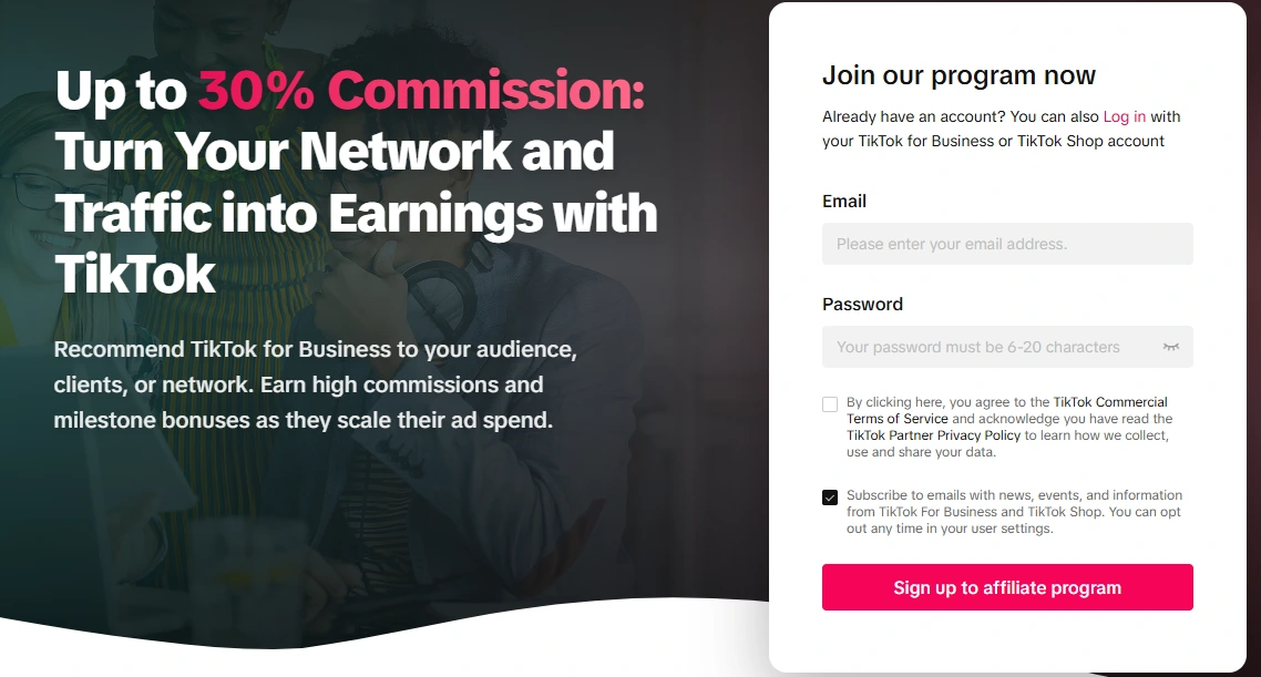 tiktok affiliate