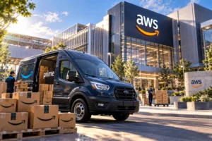 AWS Campus Amazon Logistics at Golden Hour
