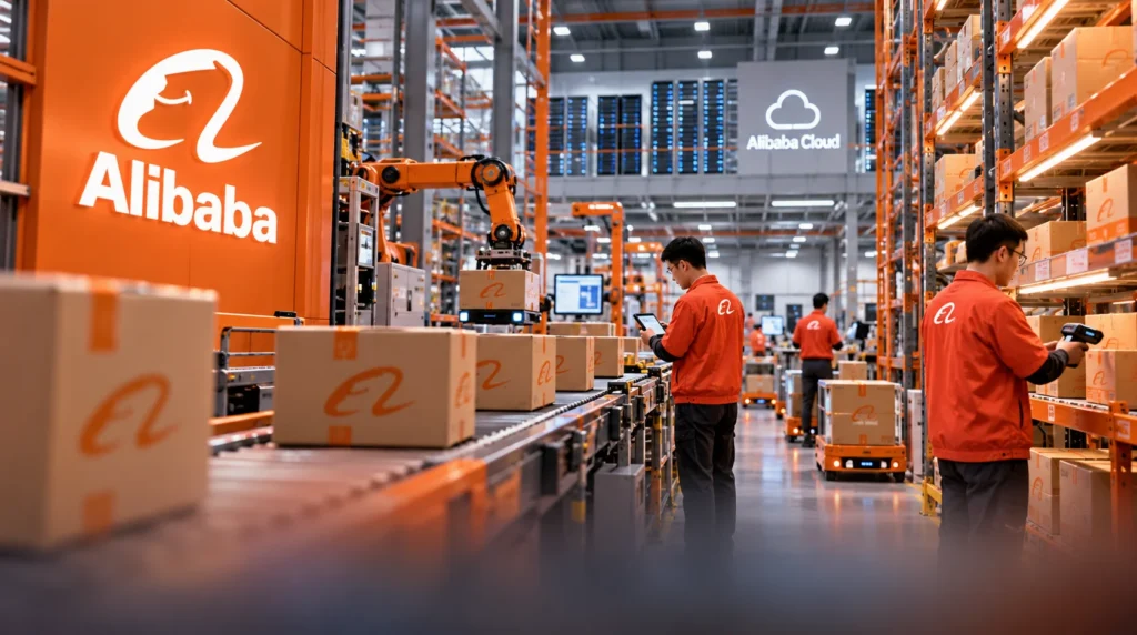 Alibaba mengembangkan bisnisnya dari perdagangan online ke infrastruktur digital, termasuk layanan komputasi awan melalui Alibaba Cloud.
