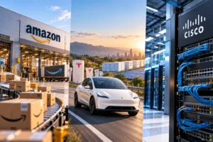 Thumbnail Rekomendasi Saham Hari Ini: AMZN, TSLA, CSCO (1 Oktober 2026)