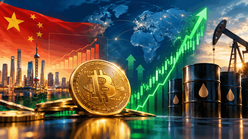Bitcoin hari ini - Blog Nanovest Bitcoin hari ini naik ke $82.500 setelah data China menguat dan harga minyak turun, memicu selera risiko investor.