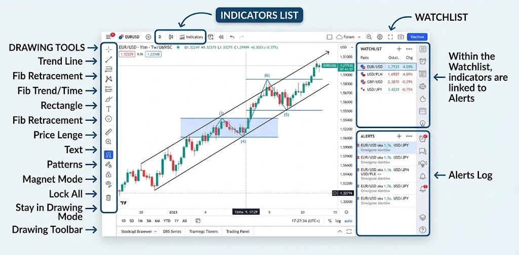 Drawing tools TradingView