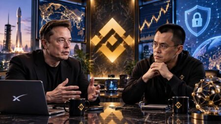 Elon Musk dan CZ Jadi Sorotan Usai Binance Laporkan Dampak Insiden US Miliar - Blog Nanovest Percakapan Elon Musk dan CZ menjadi perhatian publik setelah Binance mengungkap estimasi dampak insiden keamanan yang mencapai sekitar US$6,3 miliar.