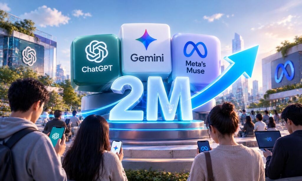 Gemini Melesat 321 Muse Milik Meta Gusur ChatGPT dari Puncak App Store - Blog Nanovest