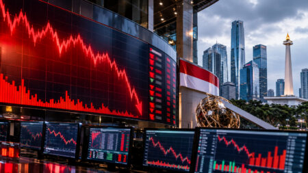 Penyebab IHSG Anjlok 3,49% ke 5.098 pada 29 Oktober 2026 Ilustrasi pasar saham Indonesia melemah dengan grafik IHSG menurun, saham BBCA dan ASII terkoreksi, serta tekanan jual di Bursa Efek Indonesia pada 29 Oktober 2026.