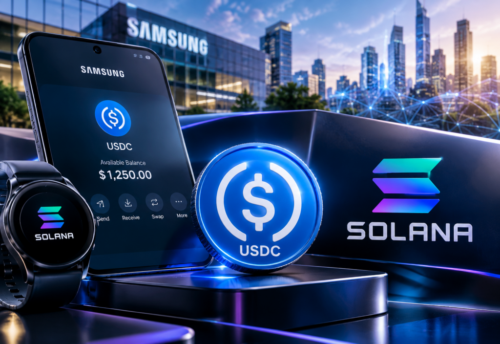 Integrasi USDC Samsung Dorong Efisiensi Ekosistem Solana - Blog Nanovest Berita solana hari ini integrasi USDC Samsung