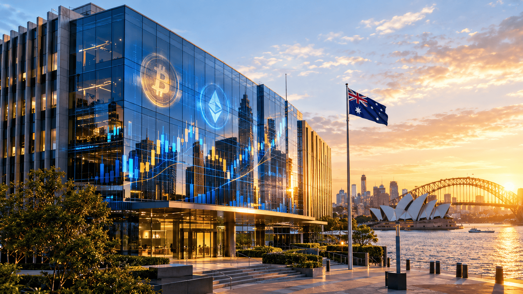 Modern ASIC regulatory building in Sydney, Australia,