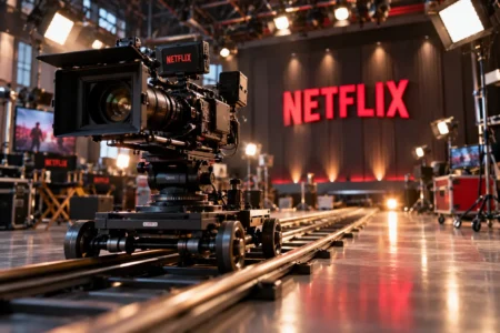 Netflix Studio Camera on Dolly Track - Blog Nanovest Studio Netflix