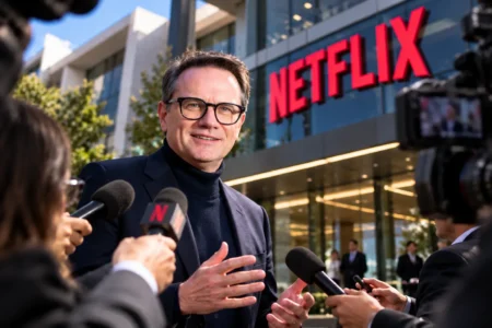 Netflix Rekrut Peter Rice, Eks Bos Konten Disney Peter Rice sedang diwawancarai media