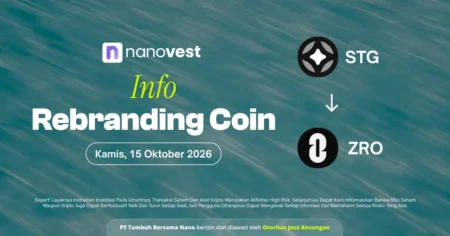 Pengumuman Perubahan Nama (Rebranding) Aset Kripto STG Menjadi ZRO - Blog Nanovest Info banner: Rebranding Coin event from STG to ZRO, with date Kamis, 15 Oktober 2026, 18:00 WIB