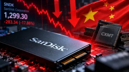Saham SanDisk Jatuh, Persaingan Chip China Menguat