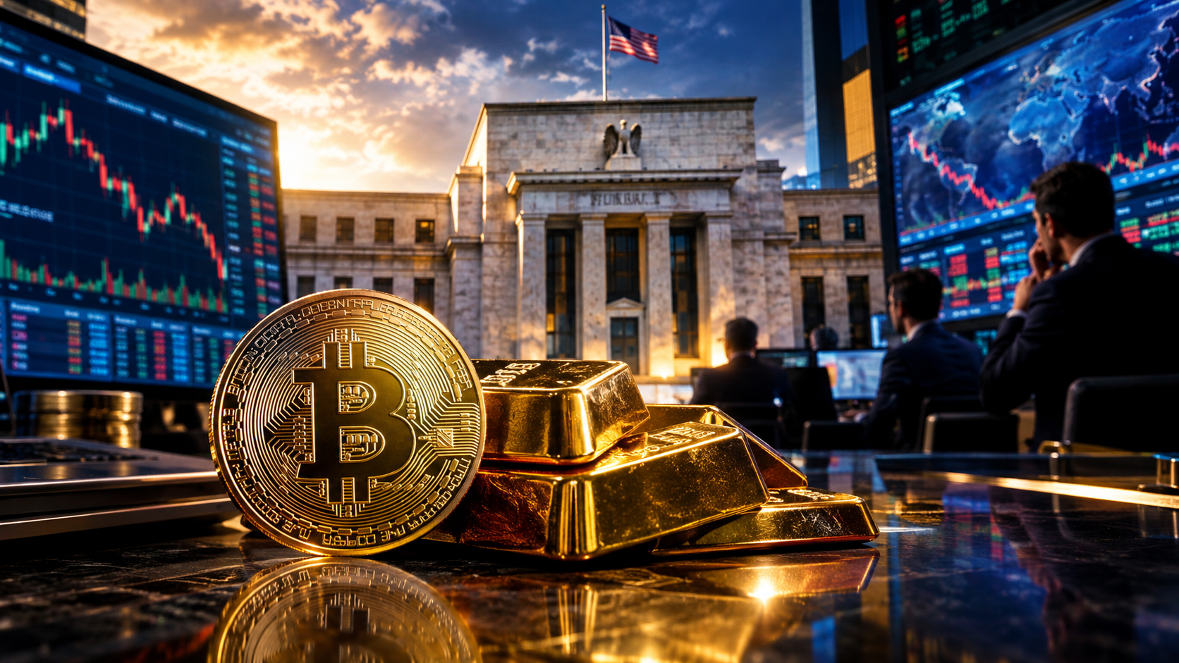 The Fed Terbelah, Bitcoin dan Emas Jadi Sorotan